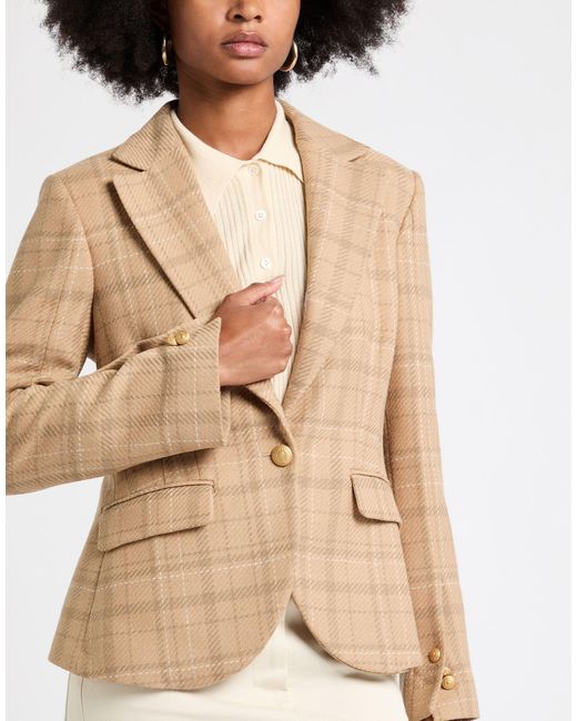 Ballantyne Natural Camel Blazer Wool, Elastane