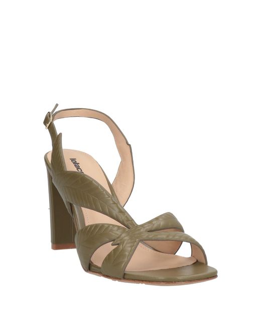 Lola Cruz Metallic Sandals
