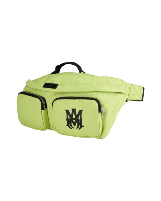 Amiri Green Lime Belt Bag Cotton, Polyurethane for men