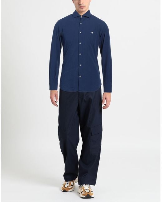 Brooksfield Blue Shirt for men