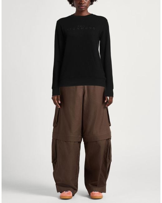 John Richmond Black Sweatshirt Cotton