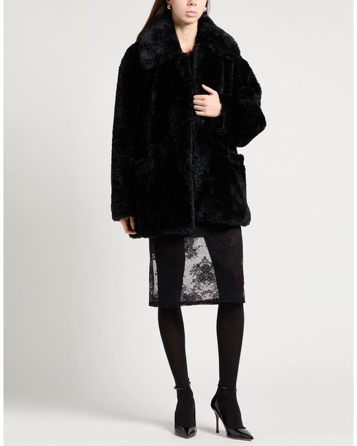 Free People Black Shearling & Teddy