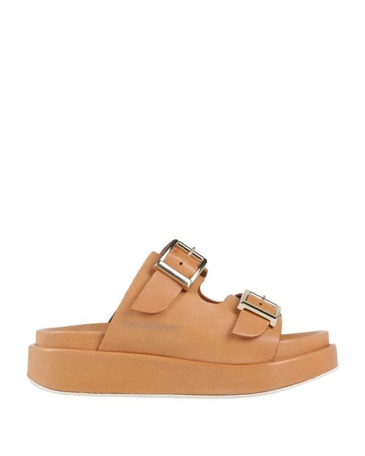 Docksteps Brown Tan Sandals Leather