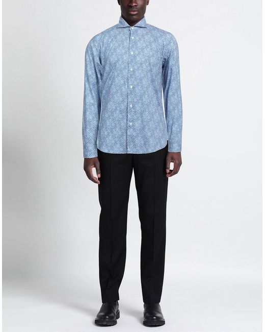 Fedeli Blue Shirt for men