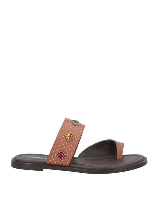 Lola Cruz White Thong Sandal