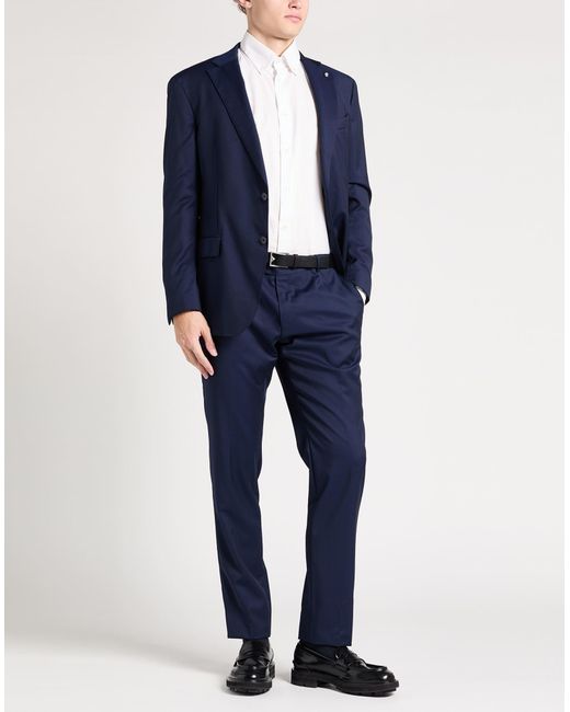 Traje Luigi Bianchi de hombre de color Blue