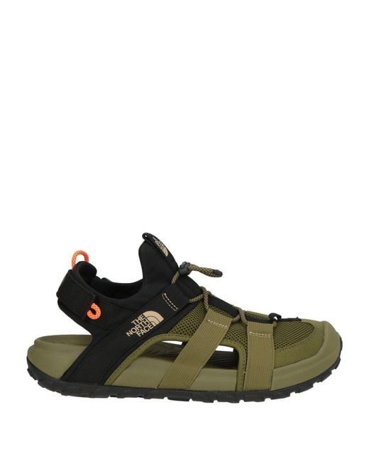 The North Face Green Military Sandals Textile Fibers for men