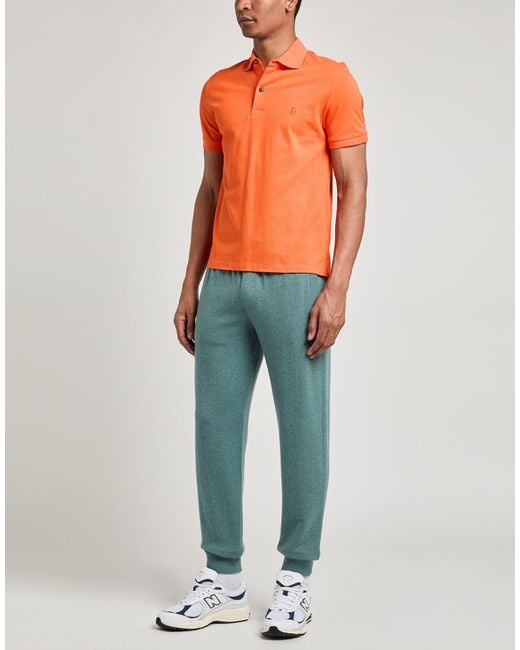 Ballantyne Orange Polo Shirt Cotton for men