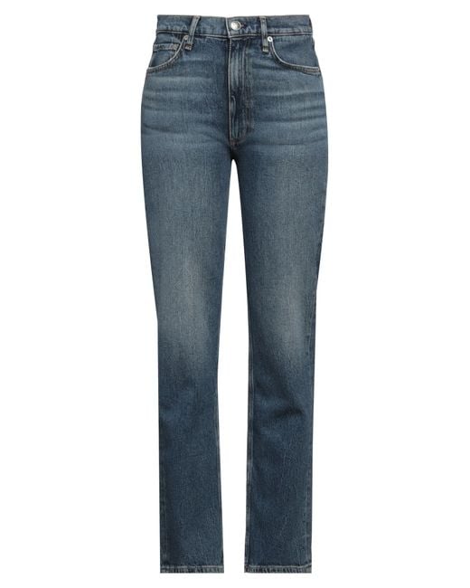 Rag & Bone Blue Harlow Jeans Cotton, Elastane