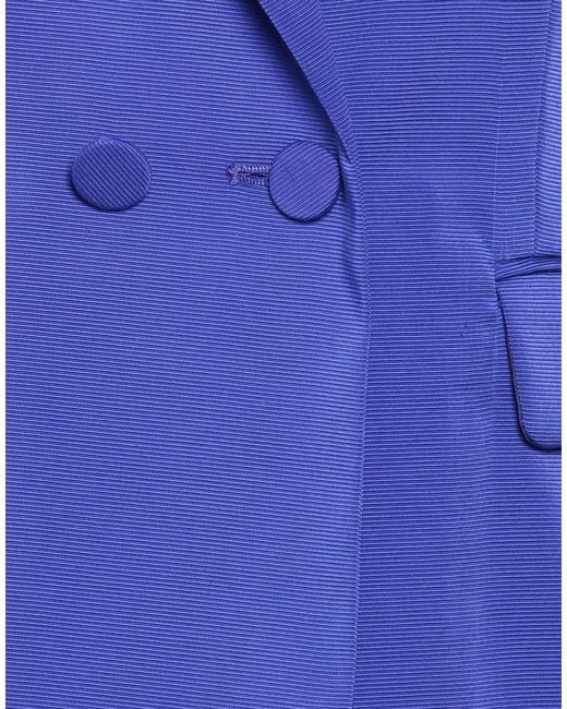 Marella Blue Bright Suit Polyester, Viscose, Elastane