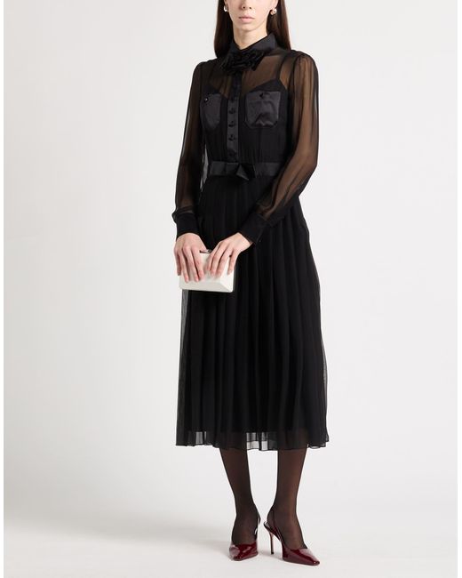 olive green long sleeve midi dress Olive Shimmer Mesh Long Sleeve Ruched Maternity Midi Dress