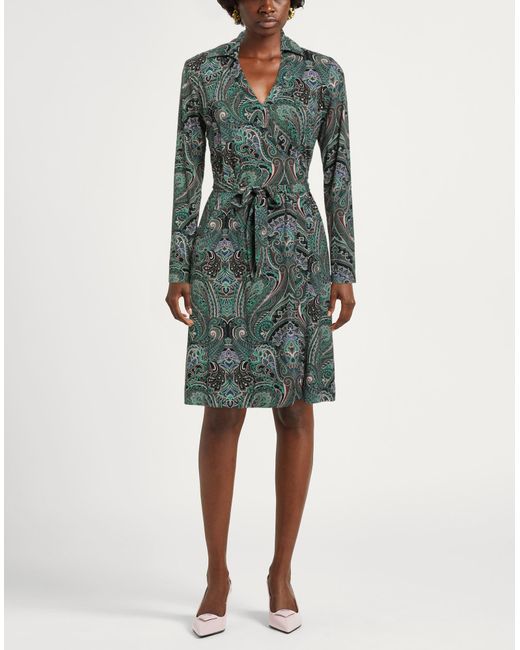 Caliban Green Dark Mini Dress Polyamide, Elastane