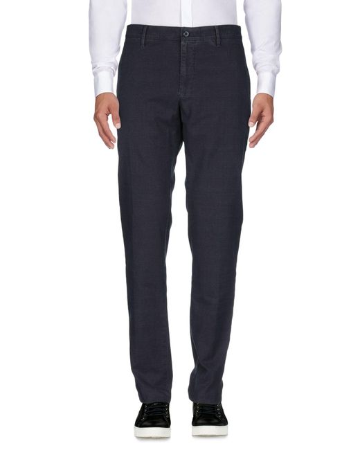 Incotex Blue Pants Cotton, Elastane for men