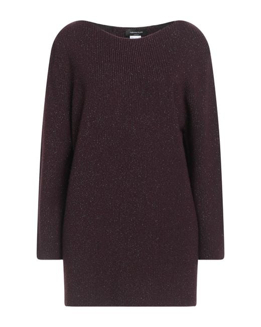 Fabiana Filippi Purple Plum Sweater Virgin Wool, Viscose, Polyester