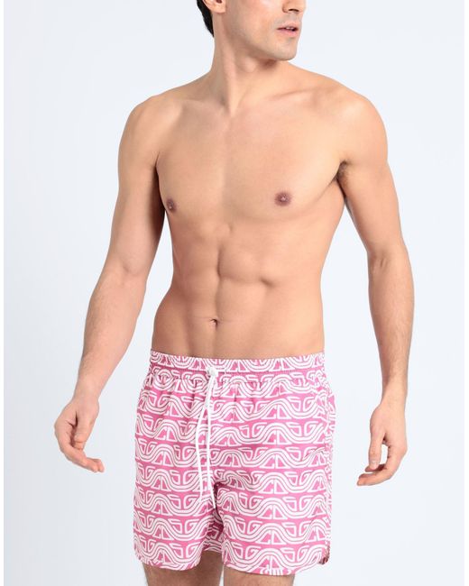 Gcds Pink Swim Trunks for men