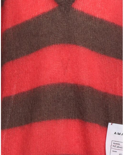 Amaranto Red Sweater Mohair Wool, Polyamide, Wool for men