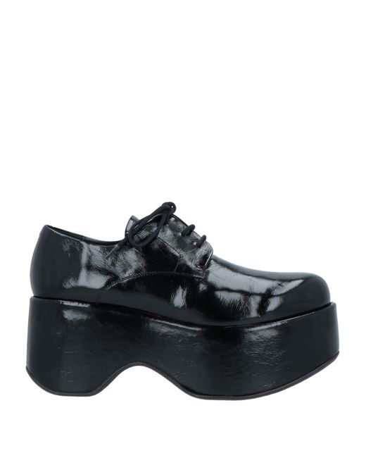 Paloma Barceló Black Lace-up Shoes