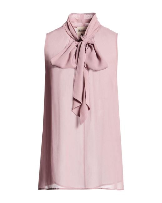 Semicouture Pink Top Acetate, Silk