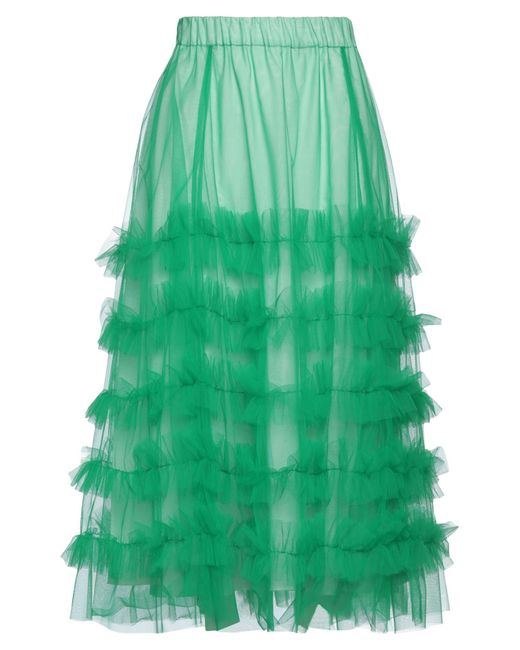 P.A.R.O.S.H. Green Midi Skirt