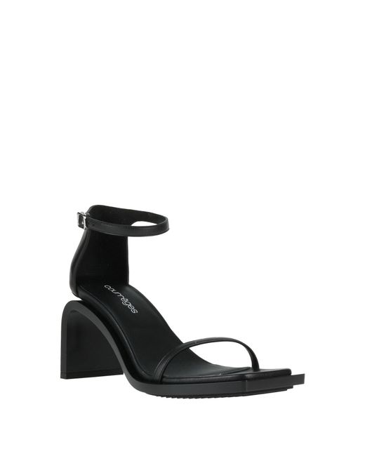 Courreges Black Sandals