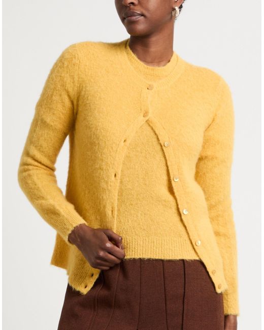 Kangra Yellow Twin Set Alpaca Wool, Polyamide, Wool