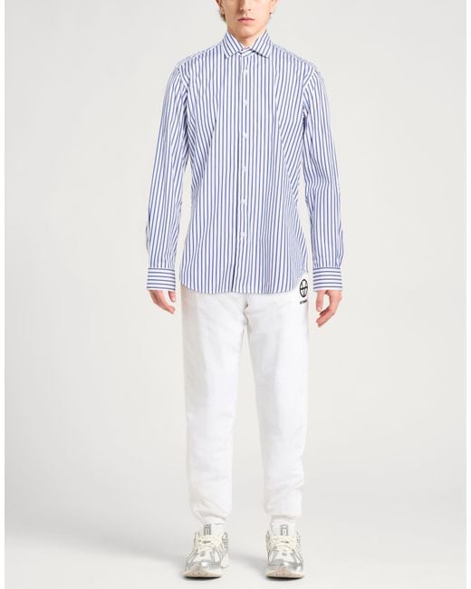 Robert Friedman Blue Shirt Cotton for men