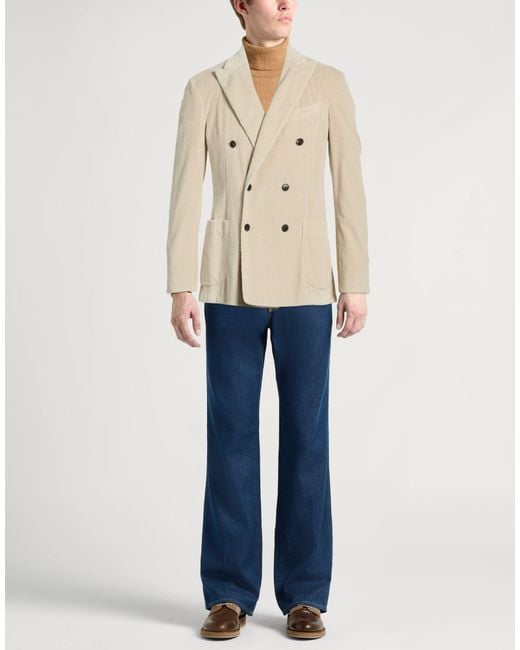 Blazer di Drumohr in Natural da Uomo