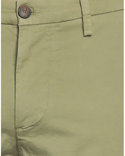 RE_HASH Green Military Pants Cotton, Elastane for men