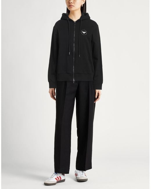 Emporio Armani Black Sweatshirt Cotton