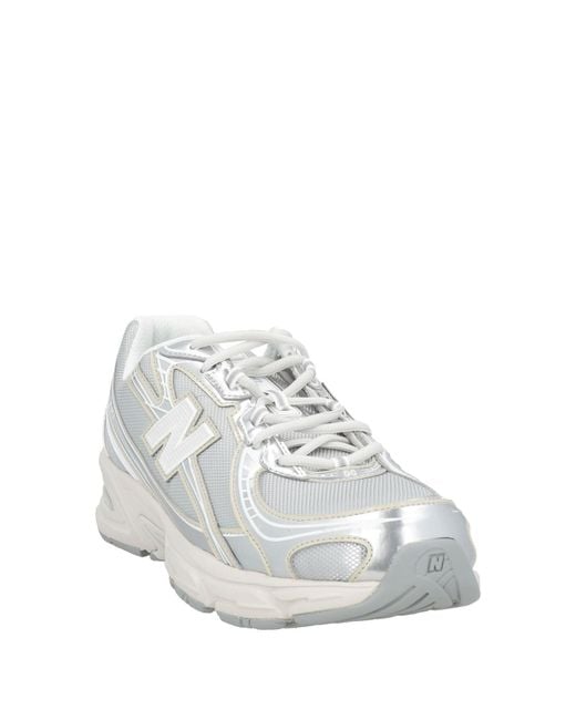New Balance White 740 Sneakers Synthetic Material, Textile Fibers