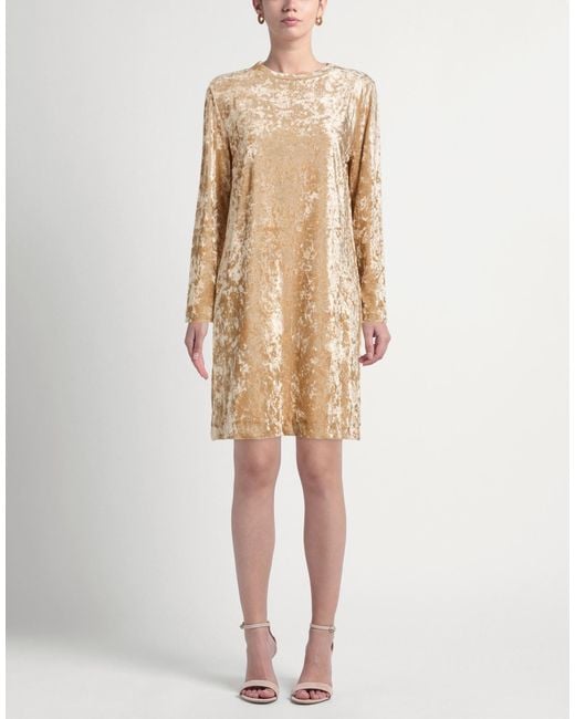Niu Natural Mini Dress Polyester, Elastane