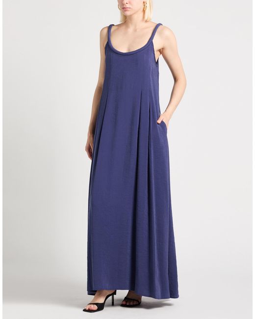 Alpha Studio Purple Maxi Dress Modal, Polyester