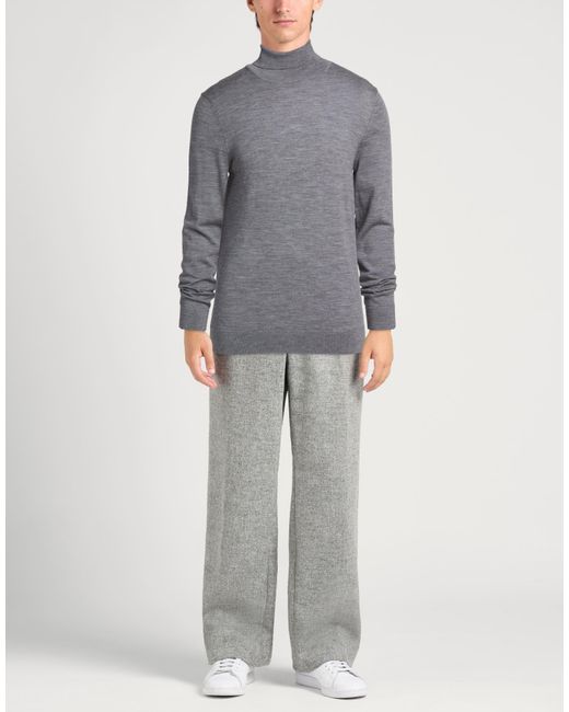 SELECTED Gray Turtleneck Wool for men
