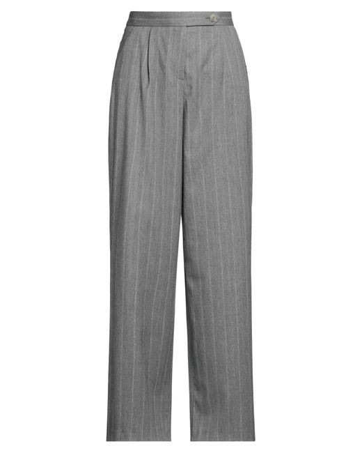 Xandres Gray Pants Polyester, Viscose, Elastane