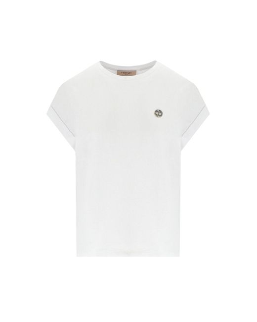 T-shirt Twin Set en coloris White