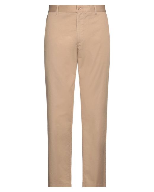 WOOD WOOD Natural Camel Pants Cotton, Elastane for men