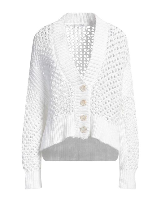Brunello Cucinelli White Cardigan