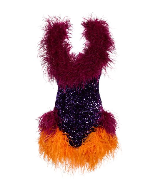 Germanier Purple Mini Dress