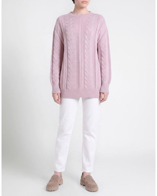 Anna Molinari Pink Sweater Wool