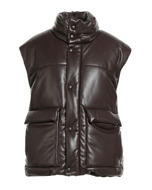 Nanushka Black Vest Recycled Polyester