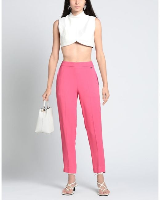 Nenette Pink Pants Viscose, Elastane