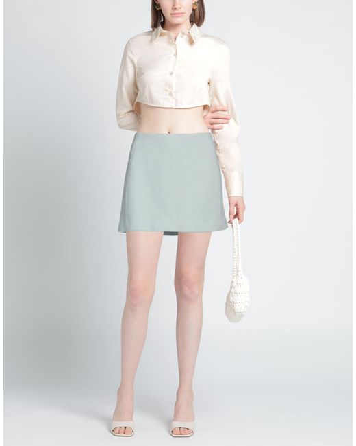 Alysi Blue Mini Skirt