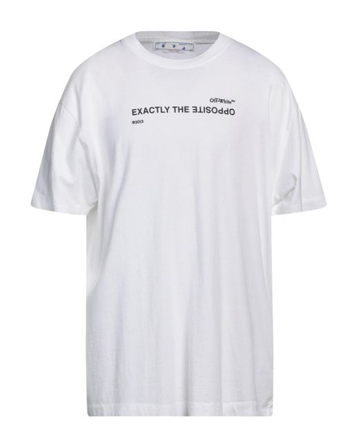 T-shirt da Uomo di Off-White c/o Virgil Abloh in Bianco | Lyst