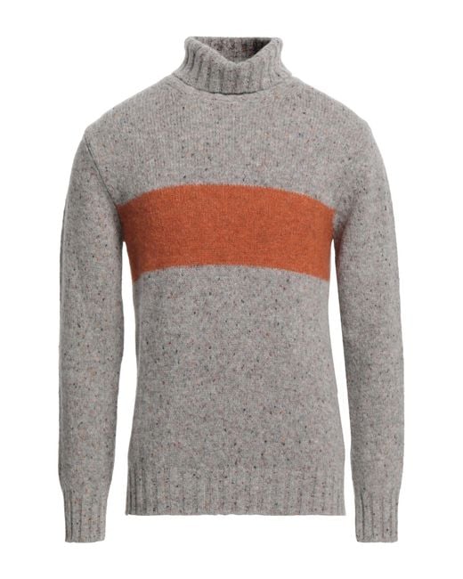 GALLIA Gray Turtleneck for men