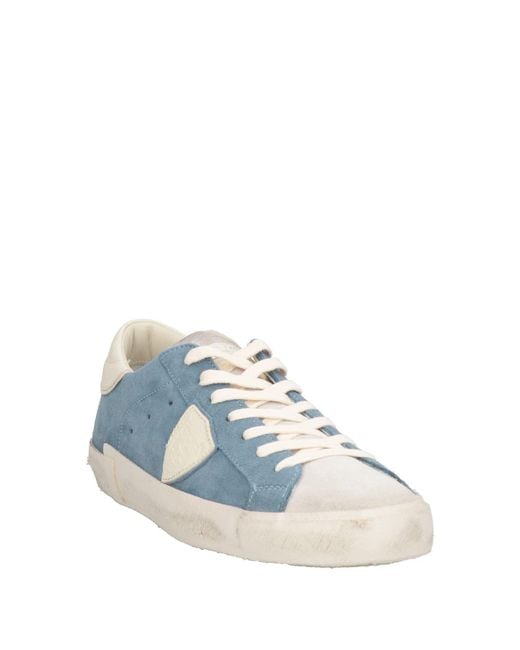 Philippe Model Blue Sneakers Leather for men