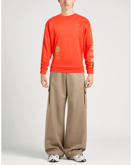 Sudadera Lacoste de hombre de color Orange