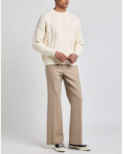 Massimo Alba White Ivory Sweater Virgin Wool for men