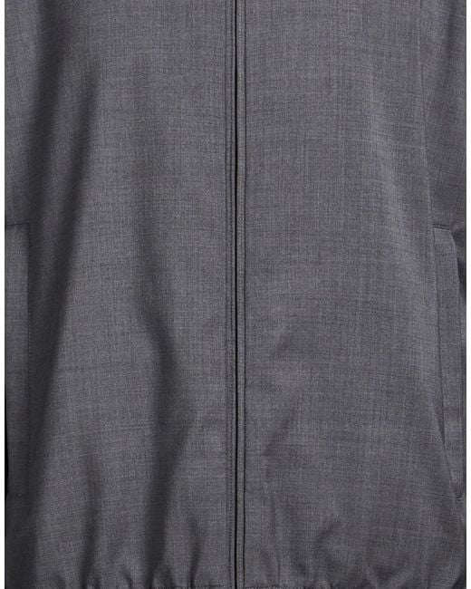 Moncler Gray Jacket Virgin Wool for men