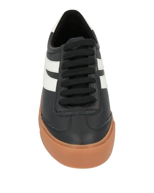 Superga Black Sneakers Leather, Synthetisches Material for men
