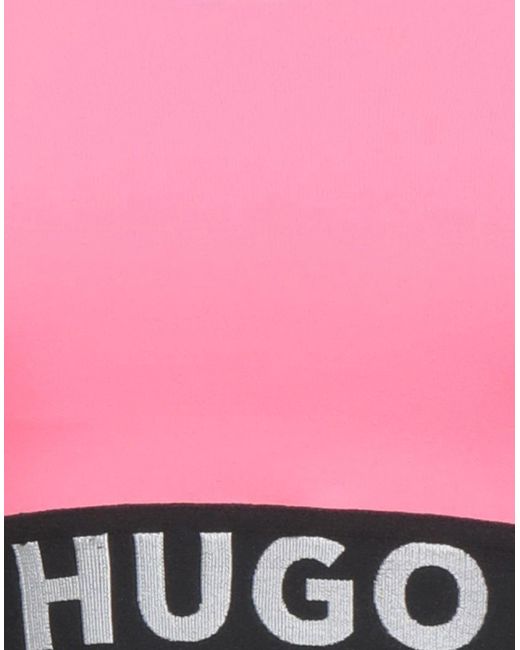HUGO Pink Fuchsia Top Polyester, Elastane